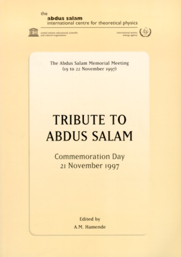 Tribute to Abdus Salam: commemoration day, 21 November 1997