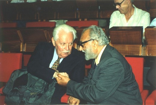 With Claudio Villi, President of the 'Consorzio per la Fisica', 1991 - big