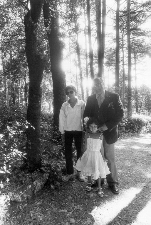 With his children in the Miramare park, 1987 - big