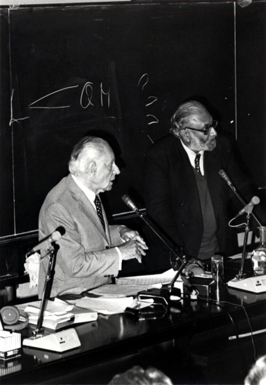 With philosopher Karl R. Popper, 1983 - big