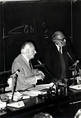 With philosopher Karl R. Popper, 1983 - small