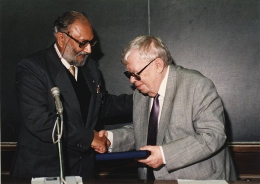 With Nikolay N. Bogolyubov, 1987 - big