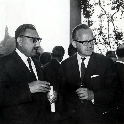 With Sigvard Eklund, IAEA Director General, 1964 - big