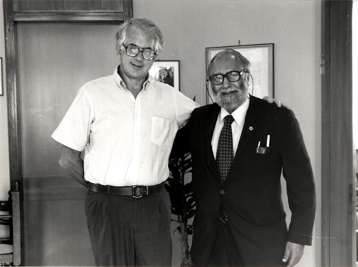 With Nobel Laureate Sheldon L. Glashow, 1986 - big